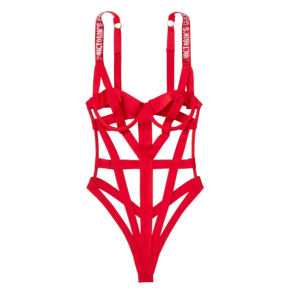 Victoria Secret Red Strap lingerie
